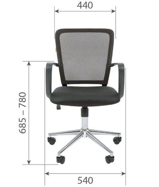 Офисное кресло Chairman  698 TW-05 синий хром new