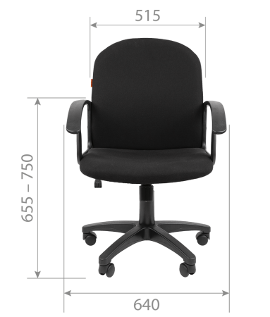 Офисное кресло Chairman  681 C2 серый