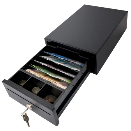 Денежный ящик Форт 2M PUSH черный