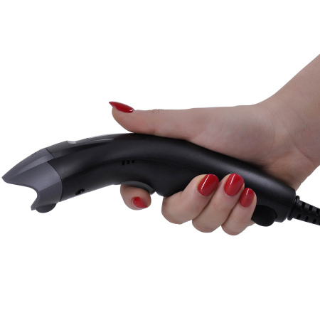 Проводной сканер штрих-кода MERTECH 610 P2D SuperLead USB Black с гибкой подставкой