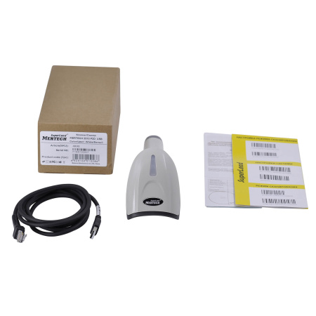Проводной сканер штрих-кода MERTECH 2310 P2D HR SUPERLEAD USB White Проводной сканер штрих-кода MERTECH 2310 P2D HR SUPERLEAD USB White