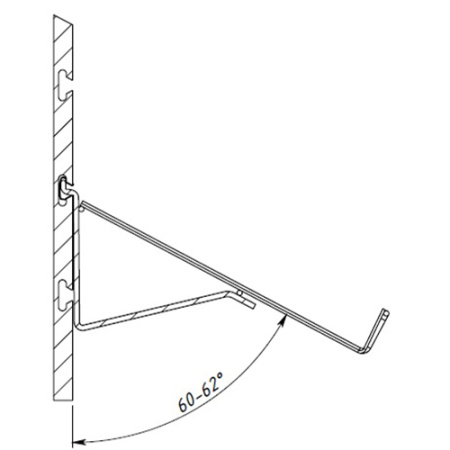 18212S \ Полка наклонная на экономпанель