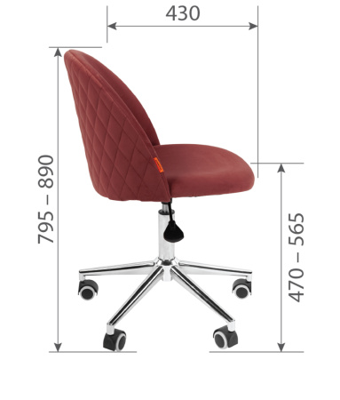 Кресло Chairman Home 118 ткань Т-71 голубой