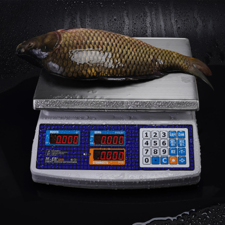 Торговые настольные весы M-ER 329 AC-15.2 IP67 "Fisher" LED Торговые настольные весы M-ER 329 AC-15.2 IP67 "Fisher" LED
