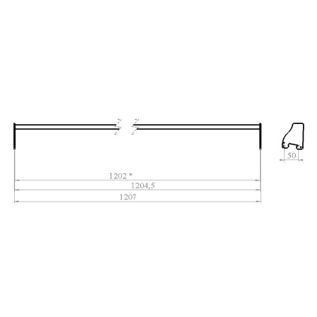 GLS 39 \ Штанга (L-1200мм)