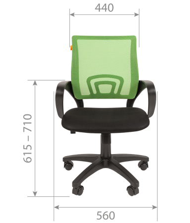 Офисное кресло Chairman  696 TW св-зеленый