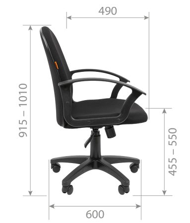 Офисное кресло Chairman  681 C2 серый