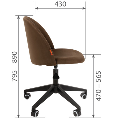 Кресло Chairman Home 119 ткань Т-82 синий, пластик