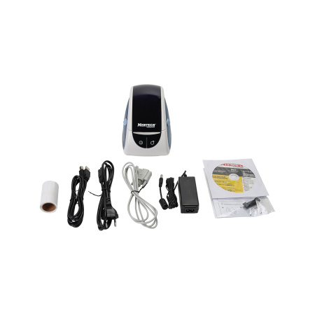 Термопринтер самоклеящихся этикеток MERTECH LP58 EVA RS232-USB White & blue