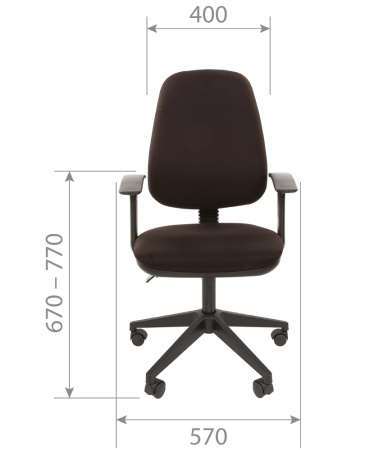 Офисное кресло Chairman 661 15-13 темно-серый sl