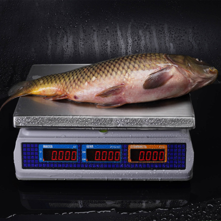 Торговые настольные весы M-ER 329 AC-15.2 IP67 "Fisher" LED Торговые настольные весы M-ER 329 AC-15.2 IP67 "Fisher" LED