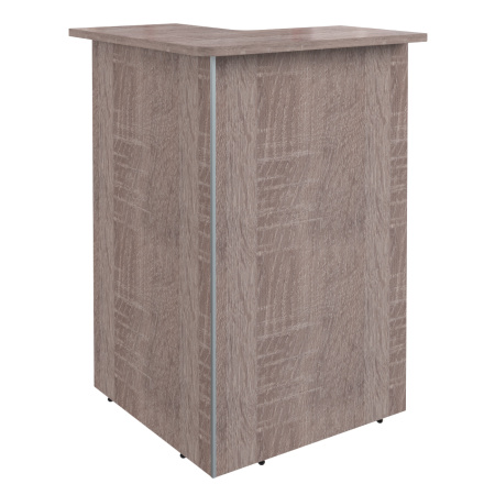 Стойка рецепции угловая DMC 88(L) Дуб Сонома 800х800х1200 DEX