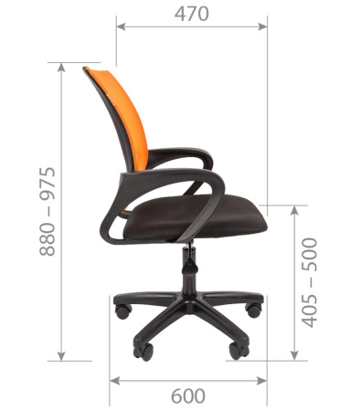 Офисное кресло Chairman 696 LT  TW-01 черный